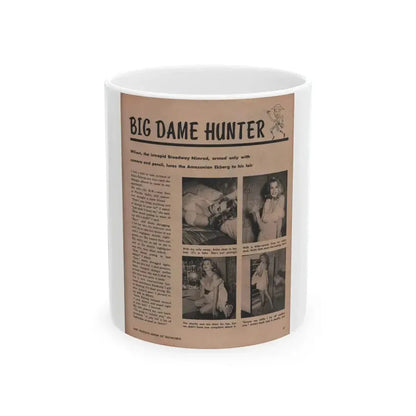 Anita Ekberg #316 - Earl Wilson's Showgirls '56 - Mag. Photo (Vintage Female Icon) White Coffee Mug 11oz - Go Mug Yourself