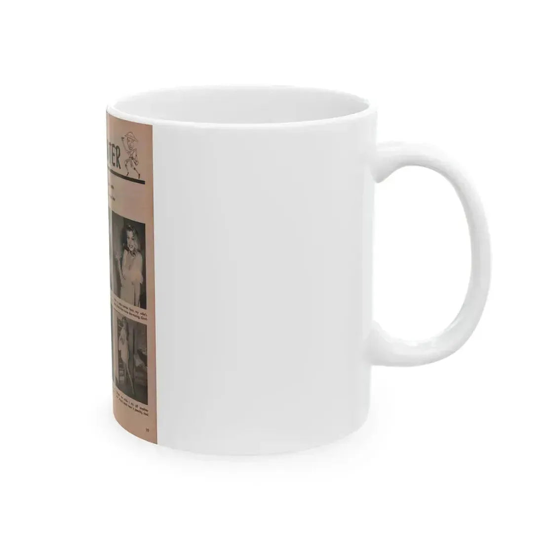 Anita Ekberg #316 - Earl Wilson's Showgirls '56 - Mag. Photo (Vintage Female Icon) White Coffee Mug - Go Mug Yourself