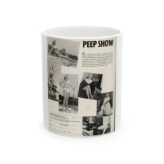 Anita Ekberg #321 - Order Anita Ekberg 6 8x10 Glossy Photos & Coupon (Vintage Female Icon) White Coffee Mug 11oz - Go Mug Yourself