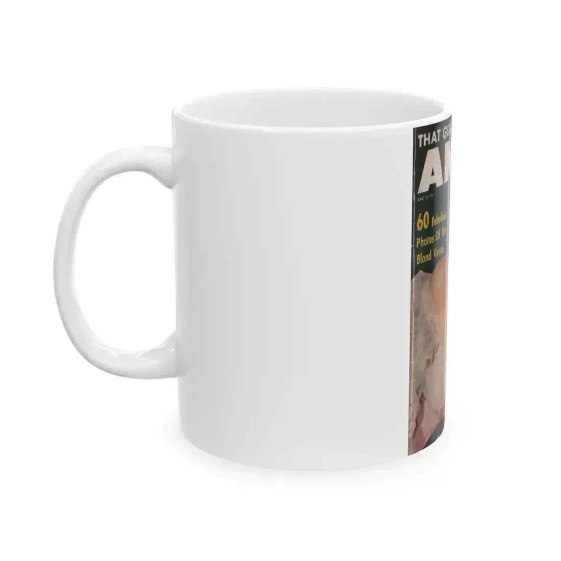 Anita Ekberg #324 - That Girl Anita Pocket Mag. '55 (Vintage Female Icon) White Coffee Mug - Go Mug Yourself