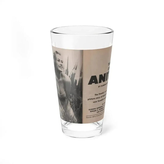 Anita Ekberg #325 - That Girl Anita Pocket Mag. '55 (Vintage Female Icon) Pint Glass 16oz 16oz - Go Mug Yourself