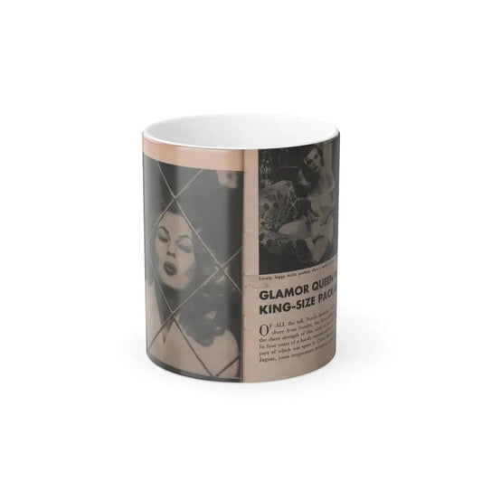 Anita Ekberg #326 - That Girl Anita Pocket Mag. '55 (Vintage Female Icon) Color Changing Mug 11oz 11oz - Go Mug Yourself