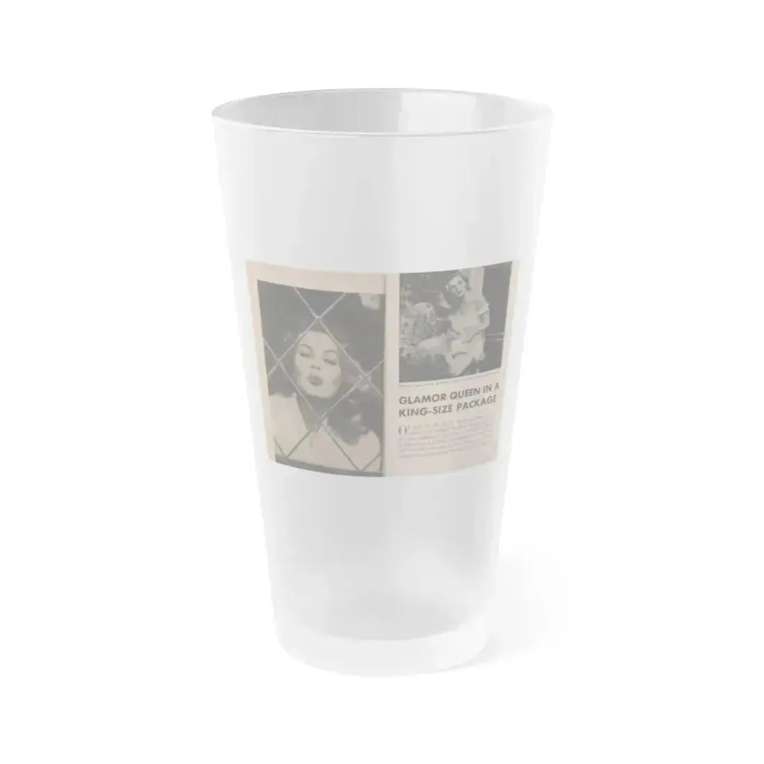 Anita Ekberg #326 - That Girl Anita Pocket Mag. '55 (Vintage Female Icon) Frosted Pint Glass 16oz 16oz Frosted - Go Mug Yourself