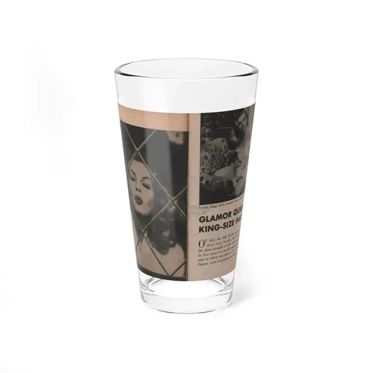 Anita Ekberg #326 - That Girl Anita Pocket Mag. '55 (Vintage Female Icon) Pint Glass 16oz 16oz - Go Mug Yourself
