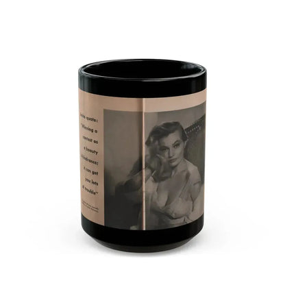Anita Ekberg #327 - That Girl Anita Pocket Mag. '55 (Vintage Female Icon) Black Coffee Mug 15oz - Go Mug Yourself