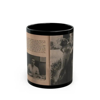Anita Ekberg #328 - That Girl Anita Pocket Mag. '55 (Vintage Female Icon) Black Coffee Mug 11oz - Go Mug Yourself