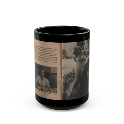Anita Ekberg #328 - That Girl Anita Pocket Mag. '55 (Vintage Female Icon) Black Coffee Mug 15oz - Go Mug Yourself