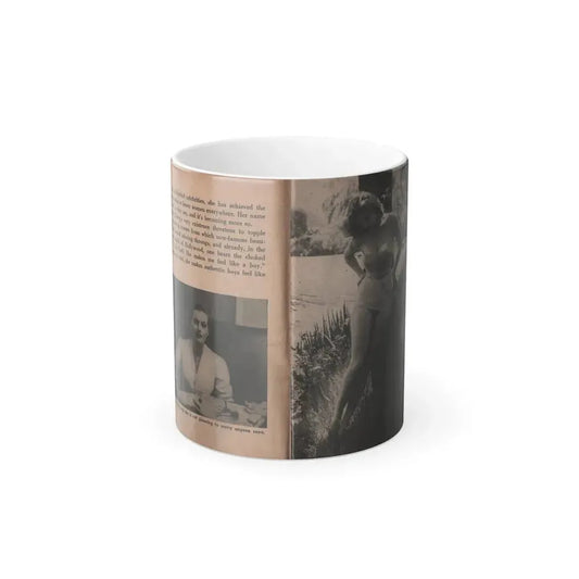 Anita Ekberg #328 - That Girl Anita Pocket Mag. '55 (Vintage Female Icon) Color Changing Mug 11oz 11oz - Go Mug Yourself