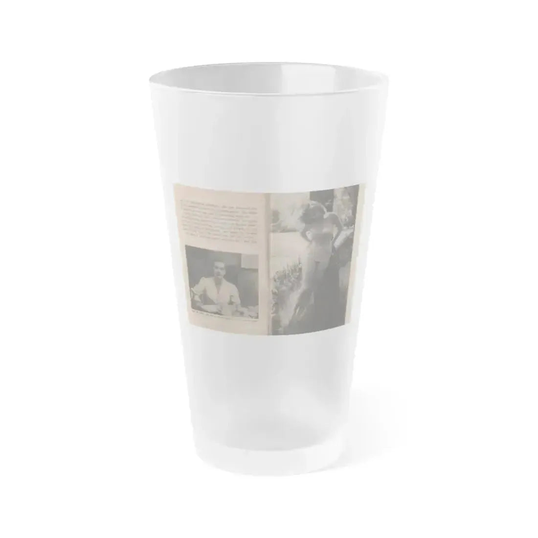Anita Ekberg #328 - That Girl Anita Pocket Mag. '55 (Vintage Female Icon) Frosted Pint Glass 16oz 16oz Frosted - Go Mug Yourself