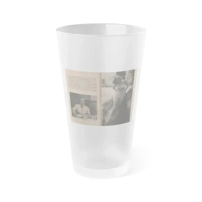 Anita Ekberg #328 - That Girl Anita Pocket Mag. '55 (Vintage Female Icon) Frosted Pint Glass 16oz 16oz Frosted - Go Mug Yourself