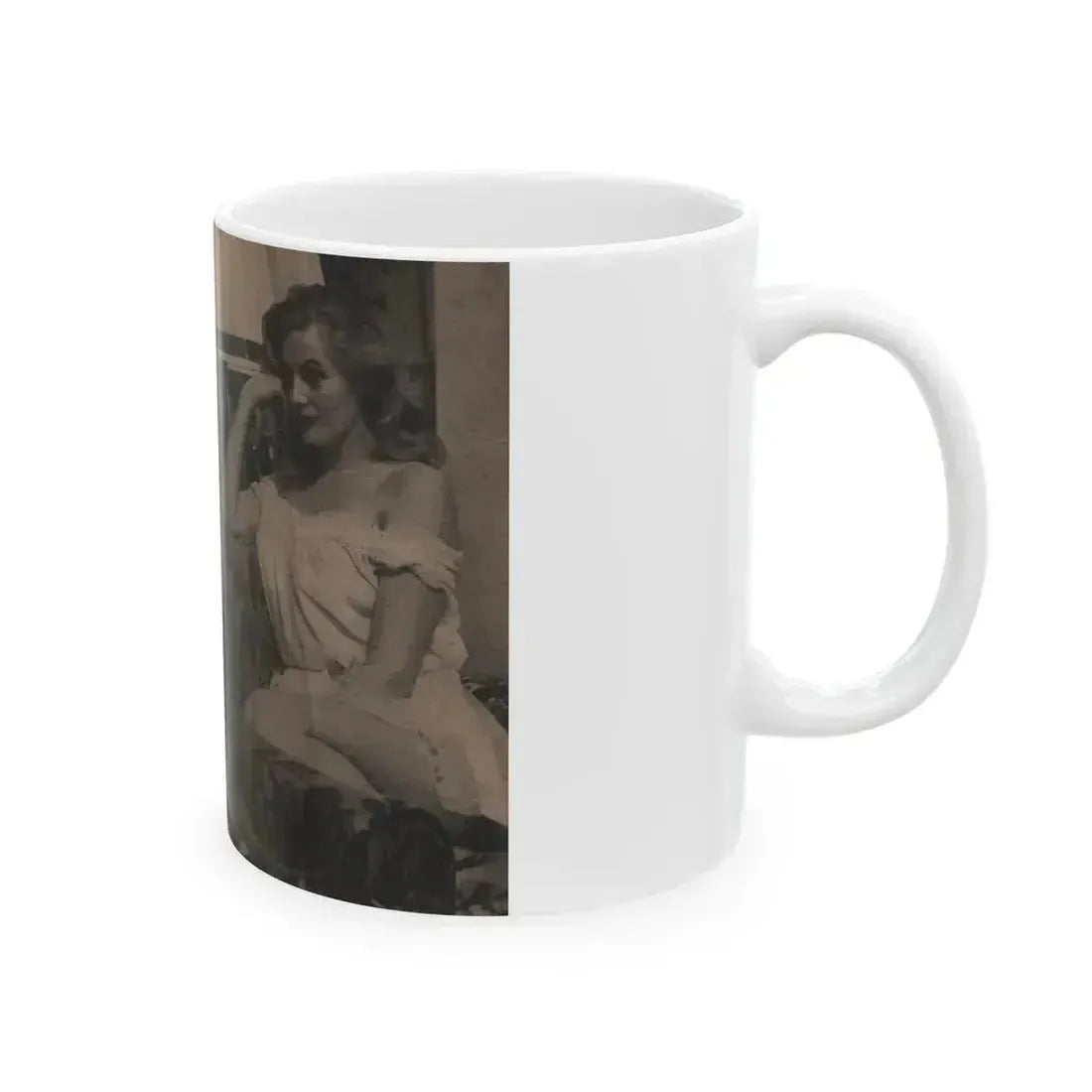 Anita Ekberg #329 - That Girl Anita Pocket Mag. '55 (Vintage Female Icon) White Coffee Mug - Go Mug Yourself