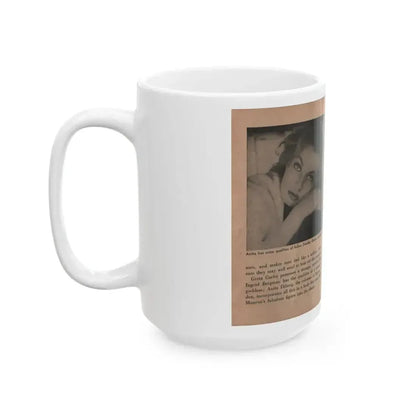 Anita Ekberg #329 - That Girl Anita Pocket Mag. '55 (Vintage Female Icon) White Coffee Mug - Go Mug Yourself