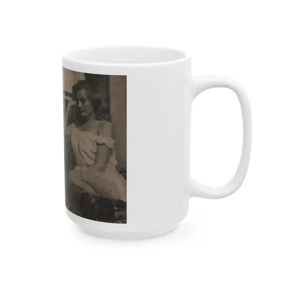 Anita Ekberg #329 - That Girl Anita Pocket Mag. '55 (Vintage Female Icon) White Coffee Mug - Go Mug Yourself
