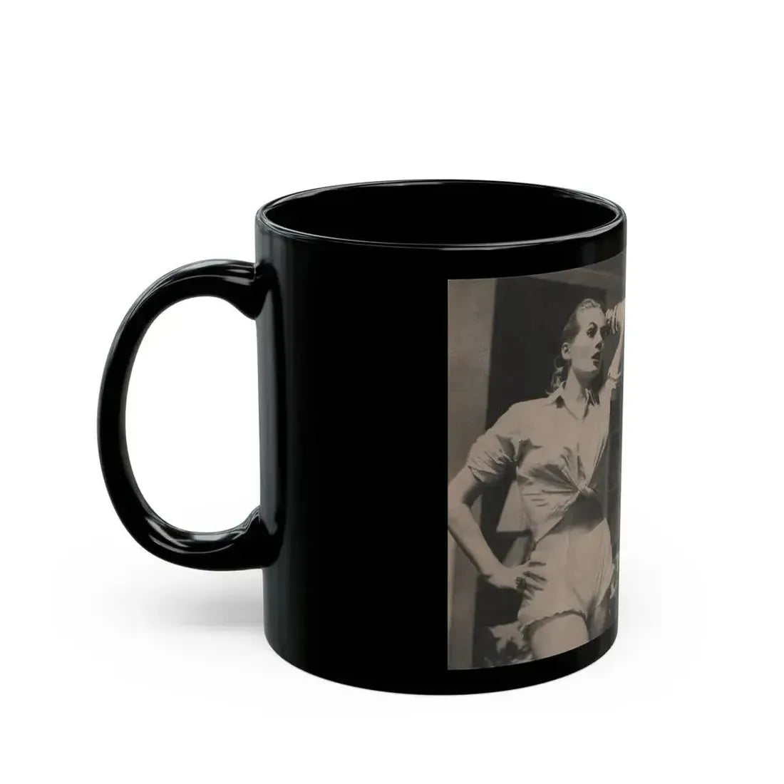 Anita Ekberg #330 - That Girl Anita Pocket Mag. '55 (Vintage Female Icon) Black Coffee Mug - Go Mug Yourself
