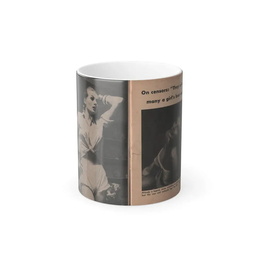 Anita Ekberg #330 - That Girl Anita Pocket Mag. '55 (Vintage Female Icon) Color Changing Coffee Mug 11oz - Go Mug Yourself