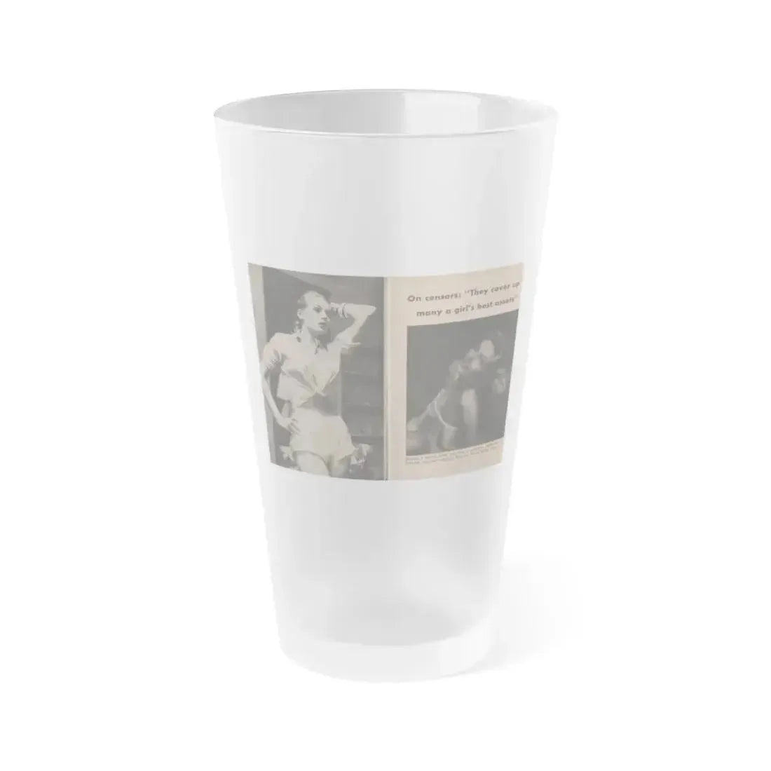 Anita Ekberg #330 - That Girl Anita Pocket Mag. '55 (Vintage Female Icon) Frosted Pint Glass 16oz 16oz Frosted - Go Mug Yourself