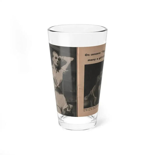 Anita Ekberg #330 - That Girl Anita Pocket Mag. '55 (Vintage Female Icon) Pint Glass 16oz 16oz - Go Mug Yourself