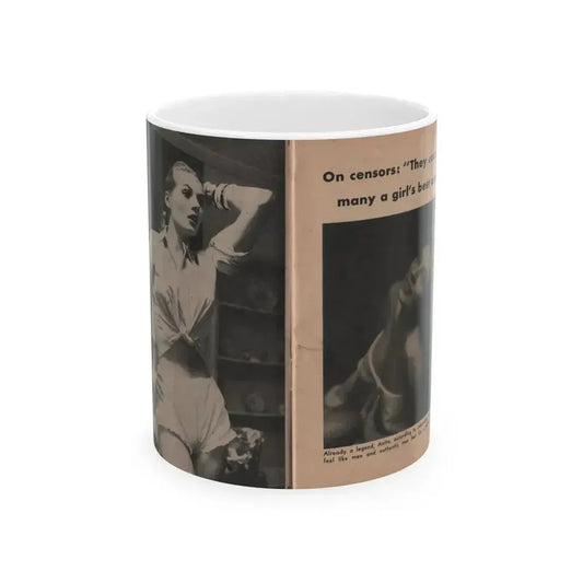 Anita Ekberg #330 - That Girl Anita Pocket Mag. '55 (Vintage Female Icon) White Coffee Mug 11oz - Go Mug Yourself
