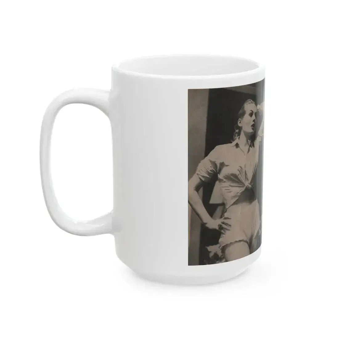 Anita Ekberg #330 - That Girl Anita Pocket Mag. '55 (Vintage Female Icon) White Coffee Mug - Go Mug Yourself