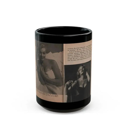 Anita Ekberg #331 - That Girl Anita Pocket Mag. '55 (Vintage Female Icon) Black Coffee Mug 15oz - Go Mug Yourself