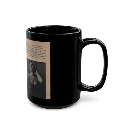 Anita Ekberg #331 - That Girl Anita Pocket Mag. '55 (Vintage Female Icon) Black Coffee Mug - Go Mug Yourself