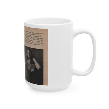 Anita Ekberg #331 - That Girl Anita Pocket Mag. '55 (Vintage Female Icon) White Coffee Mug - Go Mug Yourself