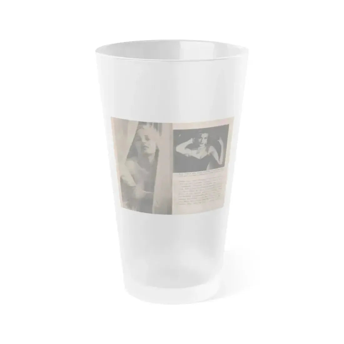 Anita Ekberg #332 - That Girl Anita Pocket Mag. '55 (Vintage Female Icon) Frosted Pint Glass 16oz 16oz Frosted - Go Mug Yourself