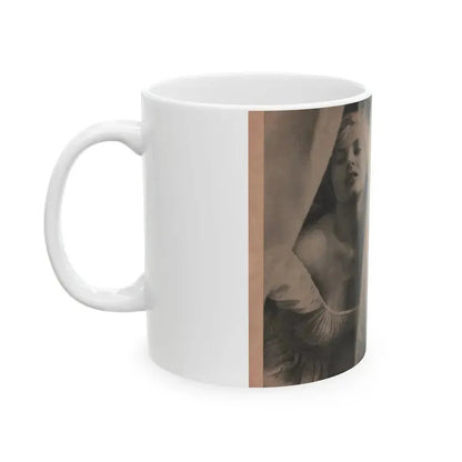 Anita Ekberg #332 - That Girl Anita Pocket Mag. '55 (Vintage Female Icon) White Coffee Mug - Go Mug Yourself