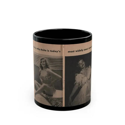 Anita Ekberg #333 - That Girl Anita Pocket Mag. '55 (Vintage Female Icon) Black Coffee Mug 11oz - Go Mug Yourself