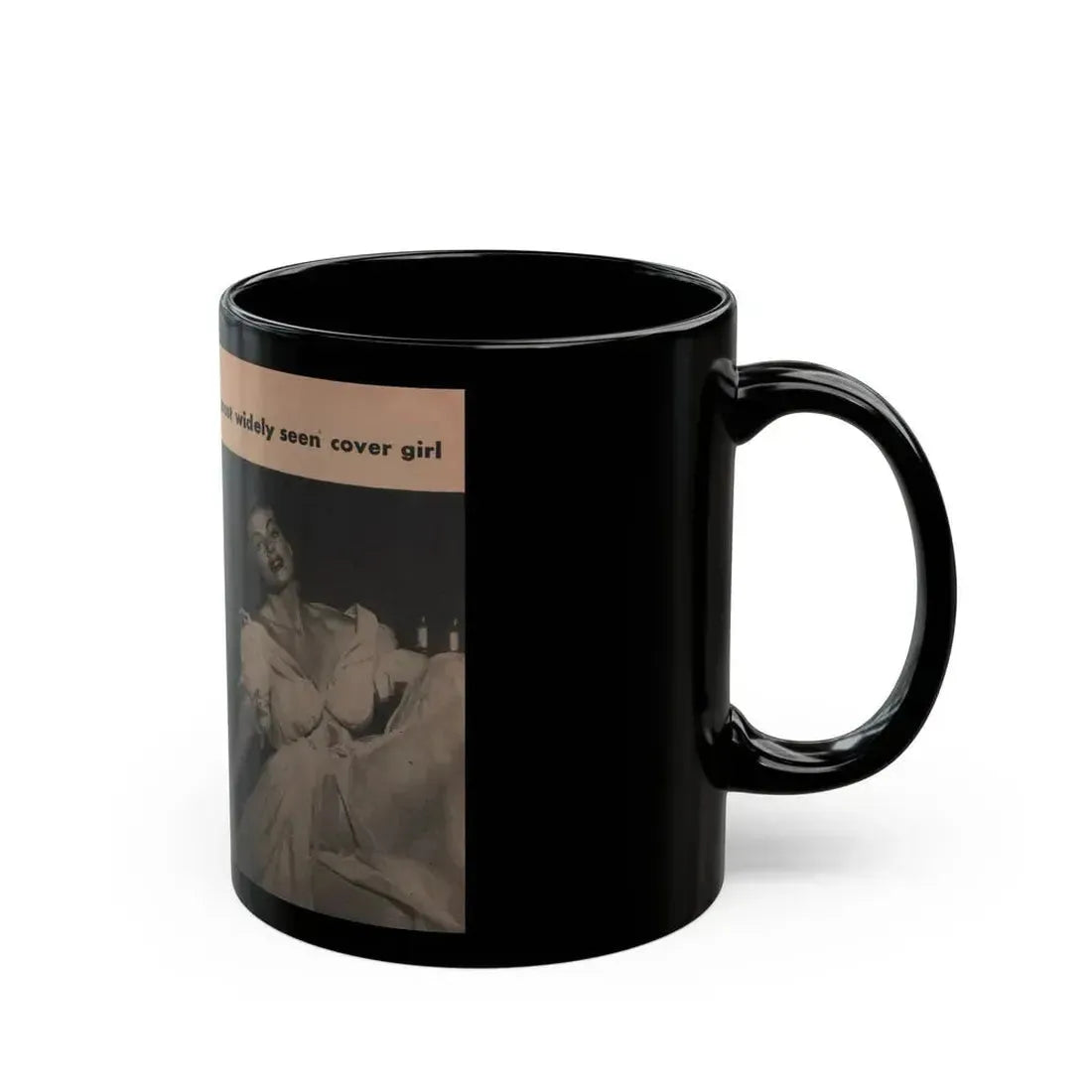 Anita Ekberg #333 - That Girl Anita Pocket Mag. '55 (Vintage Female Icon) Black Coffee Mug - Go Mug Yourself