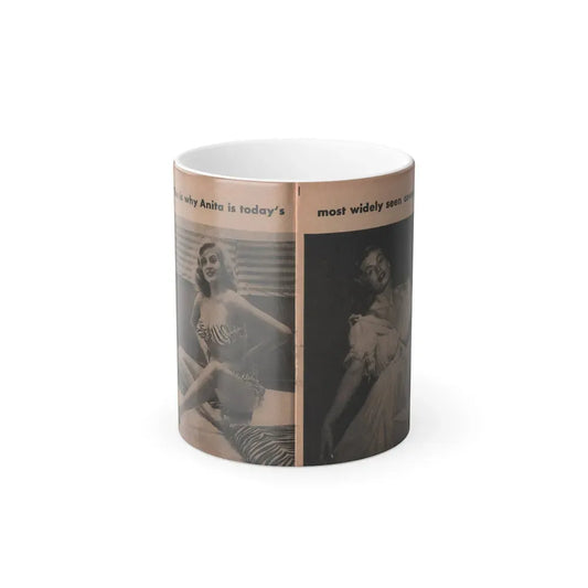Anita Ekberg #333 - That Girl Anita Pocket Mag. '55 (Vintage Female Icon) Color Changing Coffee Mug 11oz - Go Mug Yourself