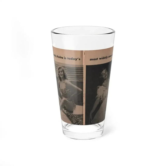 Anita Ekberg #333 - That Girl Anita Pocket Mag. '55 (Vintage Female Icon) Pint Glass 16oz 16oz - Go Mug Yourself