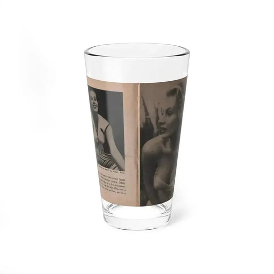 Anita Ekberg #334 - That Girl Anita Pocket Mag. '55 (Vintage Female Icon) Pint Glass 16oz 16oz - Go Mug Yourself