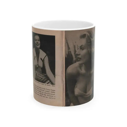 Anita Ekberg #334 - That Girl Anita Pocket Mag. '55 (Vintage Female Icon) White Coffee Mug 11oz - Go Mug Yourself