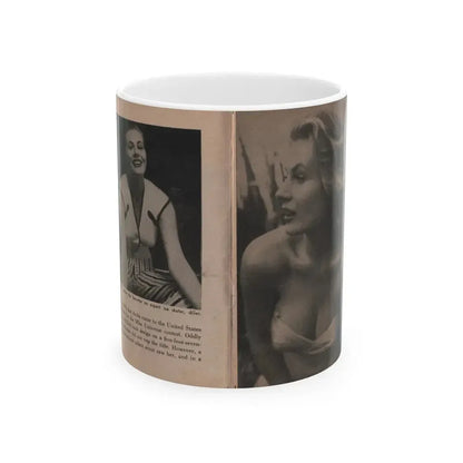 Anita Ekberg #334 - That Girl Anita Pocket Mag. '55 (Vintage Female Icon) White Coffee Mug 11oz - Go Mug Yourself