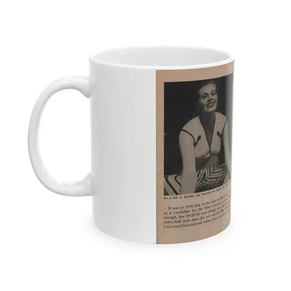 Anita Ekberg #334 - That Girl Anita Pocket Mag. '55 (Vintage Female Icon) White Coffee Mug - Go Mug Yourself