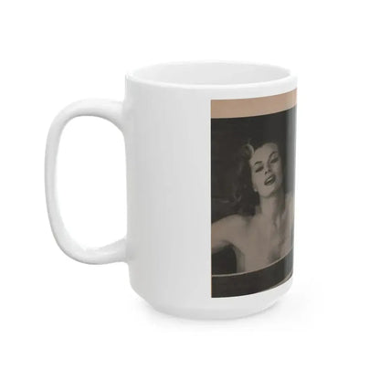 Anita Ekberg #335 - That Girl Anita Pocket Mag. '55 (Vintage Female Icon) White Coffee Mug - Go Mug Yourself