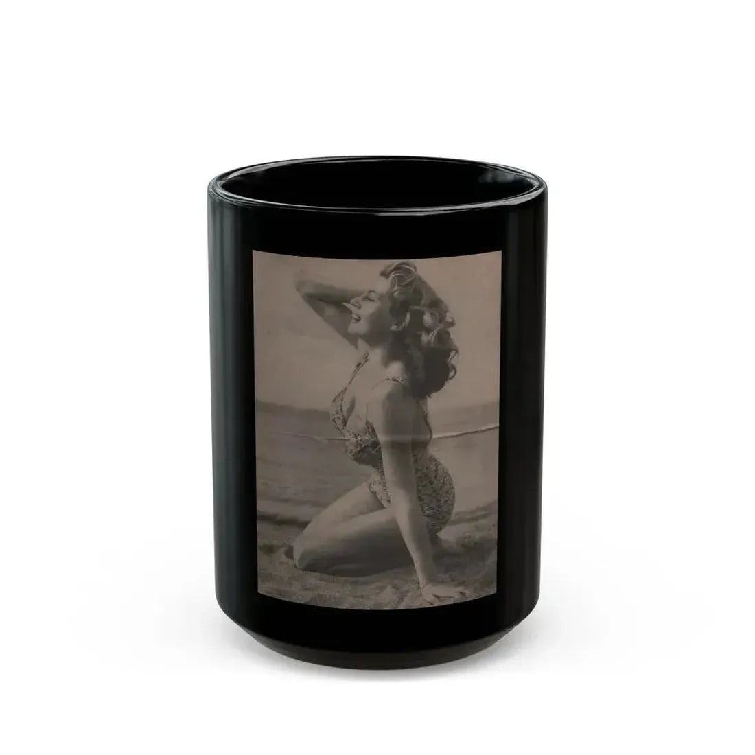 Anita Ekberg #336 - That Girl Anita Pocket Mag. '55 (Vintage Female Icon) Black Coffee Mug 15oz - Go Mug Yourself