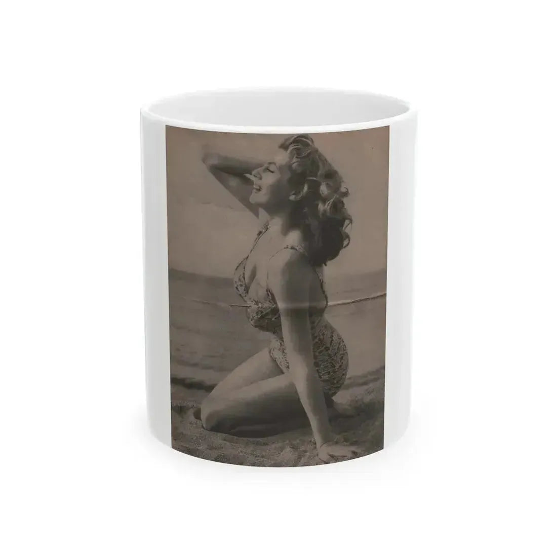 Anita Ekberg #336 - That Girl Anita Pocket Mag. '55 (Vintage Female Icon) White Coffee Mug 11oz - Go Mug Yourself