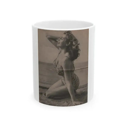 Anita Ekberg #336 - That Girl Anita Pocket Mag. '55 (Vintage Female Icon) White Coffee Mug 11oz - Go Mug Yourself