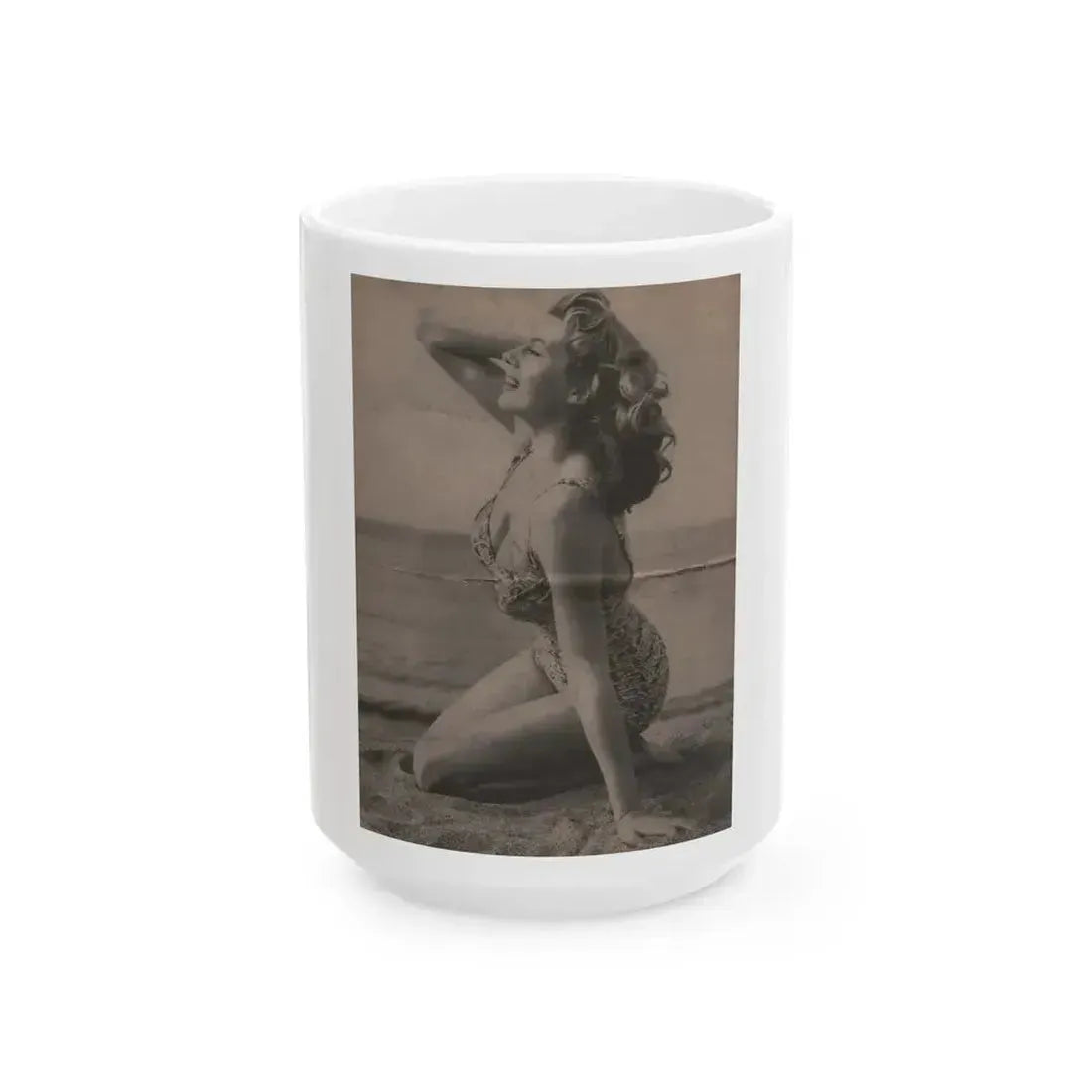 Anita Ekberg #336 - That Girl Anita Pocket Mag. '55 (Vintage Female Icon) White Coffee Mug 15oz - Go Mug Yourself
