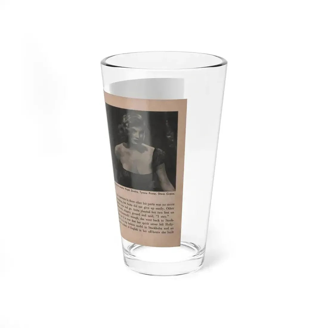 Anita Ekberg #337 - That Girl Anita Pocket Mag. '55 (Vintage Female Icon) Pint Glass 16oz - Go Mug Yourself