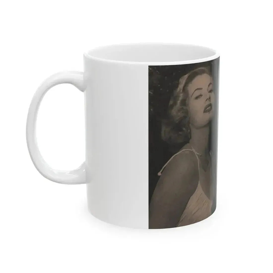 Anita Ekberg #337 - That Girl Anita Pocket Mag. '55 (Vintage Female Icon) White Coffee Mug - Go Mug Yourself