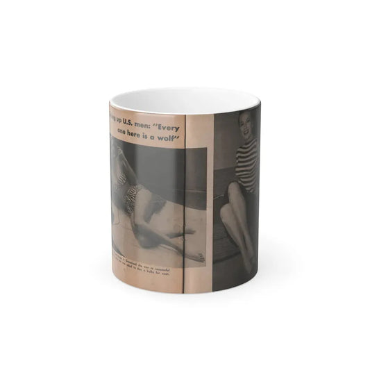 Anita Ekberg #338 - That Girl Anita Pocket Mag. '55 (Vintage Female Icon) Color Changing Coffee Mug 11oz - Go Mug Yourself