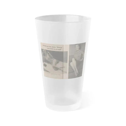 Anita Ekberg #338 - That Girl Anita Pocket Mag. '55 (Vintage Female Icon) Frosted Pint Glass 16oz 16oz Frosted - Go Mug Yourself