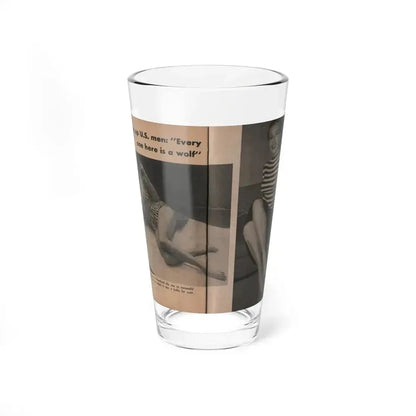 Anita Ekberg #338 - That Girl Anita Pocket Mag. '55 (Vintage Female Icon) Pint Glass 16oz 16oz - Go Mug Yourself