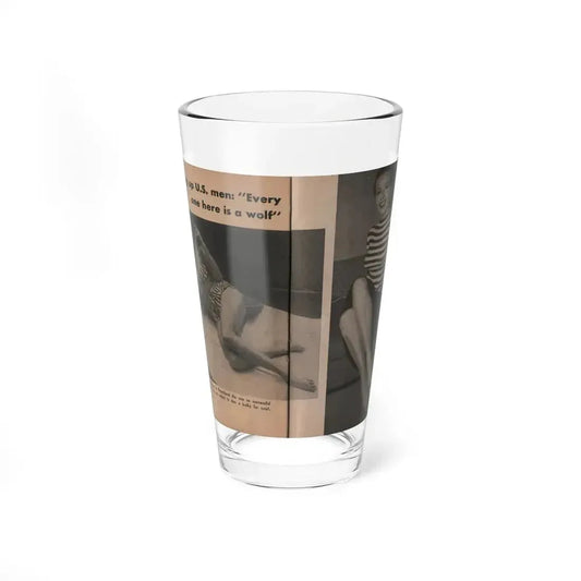 Anita Ekberg #338 - That Girl Anita Pocket Mag. '55 (Vintage Female Icon) Pint Glass 16oz 16oz - Go Mug Yourself