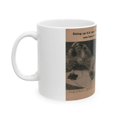 Anita Ekberg #338 - That Girl Anita Pocket Mag. '55 (Vintage Female Icon) White Coffee Mug - Go Mug Yourself