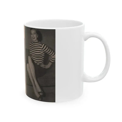 Anita Ekberg #338 - That Girl Anita Pocket Mag. '55 (Vintage Female Icon) White Coffee Mug - Go Mug Yourself