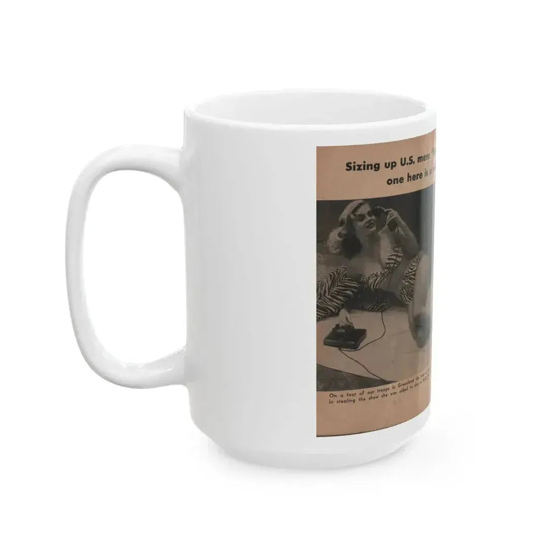 Anita Ekberg #338 - That Girl Anita Pocket Mag. '55 (Vintage Female Icon) White Coffee Mug - Go Mug Yourself